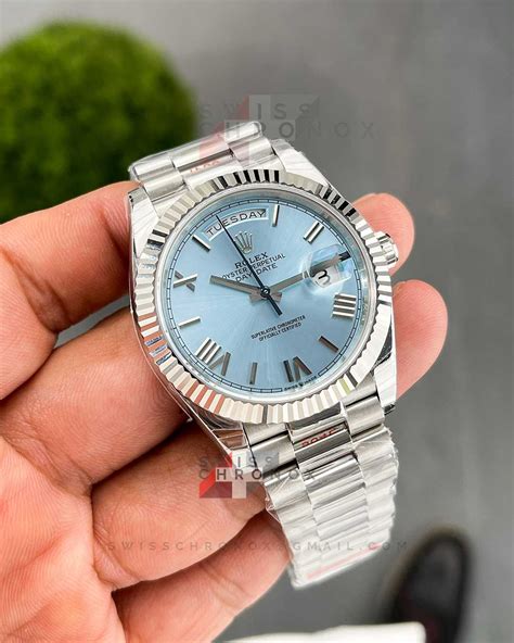 rolex day date ii platinum black|rolex day date platinum ice blue dial.